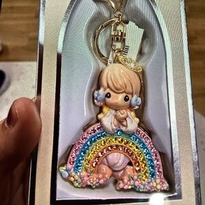 New Precious Moments Bag Charm- rainbow